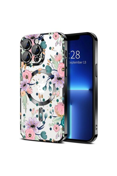 bestcase Πολυτελής Θήκη MagSafe, Συμβατή με Apple iPhone 13 Pro, Πολύχρωμα Λο...