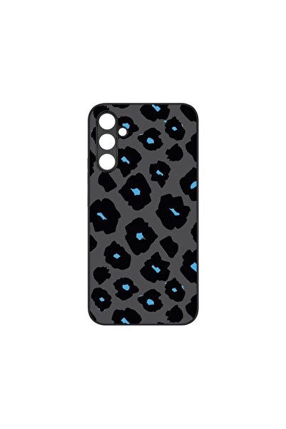 bestcase Λεπτή Γυάλινη Θήκη, Συμβατή με Samsung Galaxy A04s, Μπλε Σχέδιο Λεοπ...
