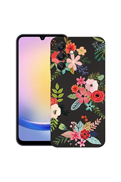 bestcase Θήκη για Samsung Galaxy A56, Λουλούδια, Λεπτή σιλικόνη 0.8MM, Αντικρ...