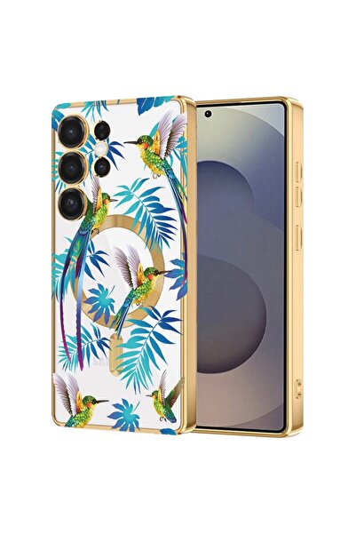 bestcase Πολυτελής Θήκη MagSafe, Συμβατή με Samsung Galaxy S24 Ultra, Τροπικό...