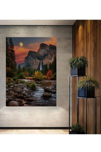 Teona Ahşap Πανέμορφο ξύλινο διακοσμητικό τραπέζι με ελαιογραφία με θέμα τον ...