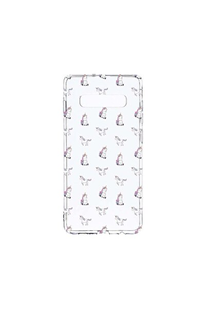 bestcase Διαφανής Θήκη Σιλικόνης 2MM, Συμβατή με Samsung Galaxy S10, Σχέδιο Μ...