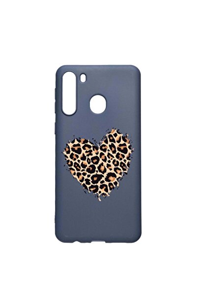 bestcase Θήκη σιλικόνης συμβατή με Samsung Galaxy A21, Σχέδιο Καρδιά Λεοπάρδα...
