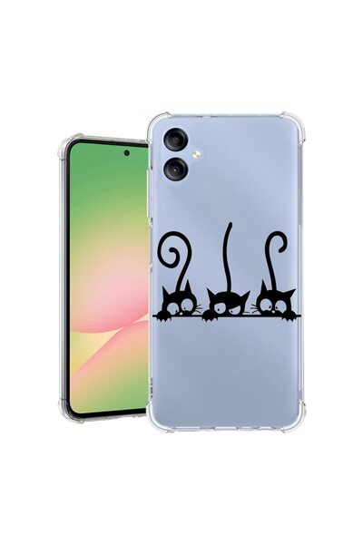 bestcase Συμβατή θήκη για Samsung Galaxy A06 4G, Αντικραδασμική 1.5MM, Γάτες,...
