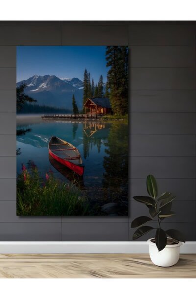 Teona Ahşap Μαγικό Ξύλινο Διακοσμητικό Τραπέζι στην άκρη της λίμνης για Σπίτι...