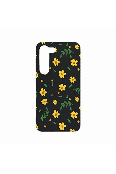 bestcase Θήκη, Συμβατή με Samsung Galaxy S23, Μικρά κίτρινα λουλούδια, Ανθεκτ...