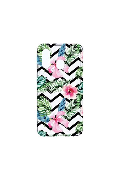 bestcase Διαφανής Θήκη Σιλικόνης 2MM, Συμβατή με Samsung Galaxy A40, Τροπικό,...