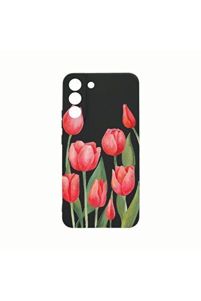 bestcase Θήκη Σιλικόνης, Συμβατή με Samsung Galaxy S21, Κόκκινες Τουλίπες, Αν...
