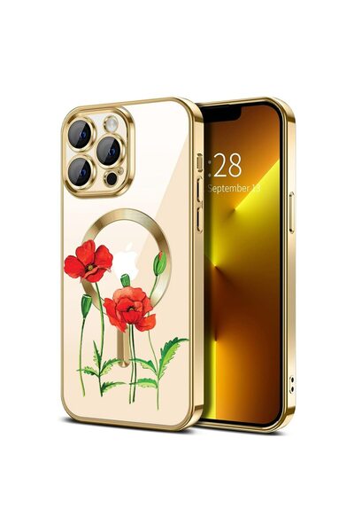 bestcase Πολυτελής Θήκη MagSafe, Συμβατή με Apple iPhone 13 Pro, Κόκκινο Mac ...