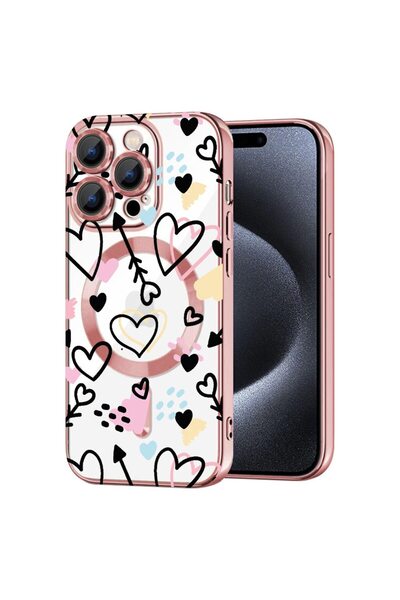 bestcase Πολυτελής Θήκη MagSafe, Συμβατή με Apple iPhone 15 Pro Max, Σύμβολα ...