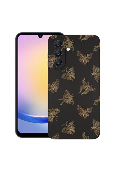 bestcase Θήκη για Samsung Galaxy A56, Χρυσή Πεταλούδα, Λεπτή Σιλικόνη 0.8MM, ...