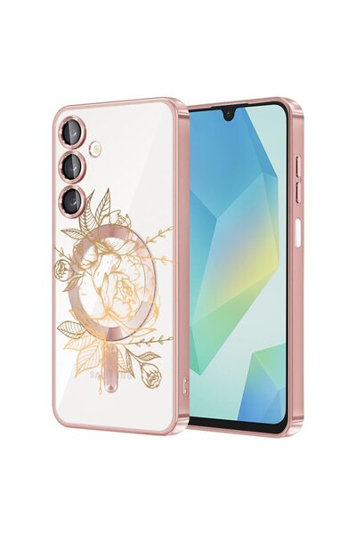 bestcase Πολυτελής Θήκη MagSafe, Συμβατή με Samsung Galaxy A16, Χρυσό Ροζ, Εξ...