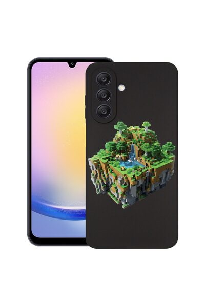 bestcase Θήκη για Samsung Galaxy A36, Minecraft World, Λεπτή σιλικόνη 0.8MM, ...
