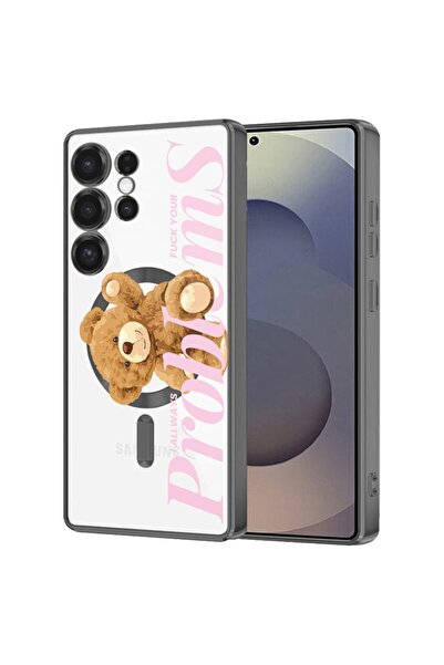 bestcase Πολυτελής Θήκη MagSafe, Συμβατή με Samsung Galaxy S24 Ultra, Αρκουδά...