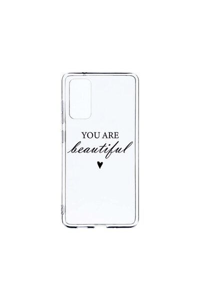 bestcase Διαφανής Θήκη Σιλικόνης 2MM, Συμβατή με Samsung Galaxy S20, Είσαι Όμ...