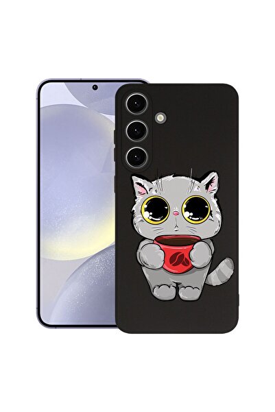 bestcase Θήκη για Samsung Galaxy S25, Premium Λεπτή Σιλικόνη 1.2MM, Sweet Cat...
