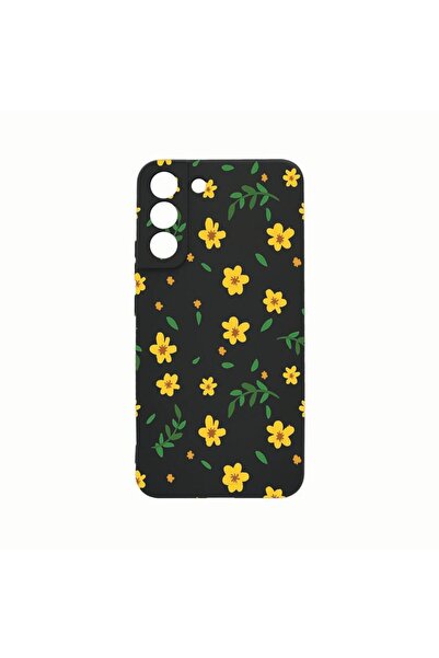 bestcase Θήκη σιλικόνης, Συμβατή με Samsung Galaxy S21, Μικρά κίτρινα λουλούδ...