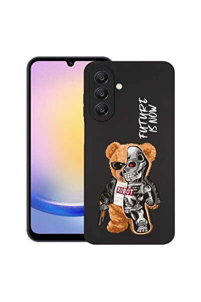 bestcase Θήκη για Samsung Galaxy A56, Μισό Ρομπότ Μισό Αρκουδάκι, Λεπτή Σιλικ...