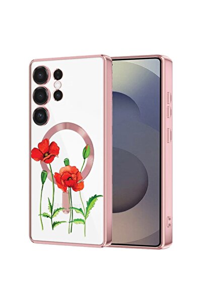 bestcase Πολυτελής Θήκη MagSafe, Συμβατή με Samsung Galaxy S24 Ultra, Κόκκινο...