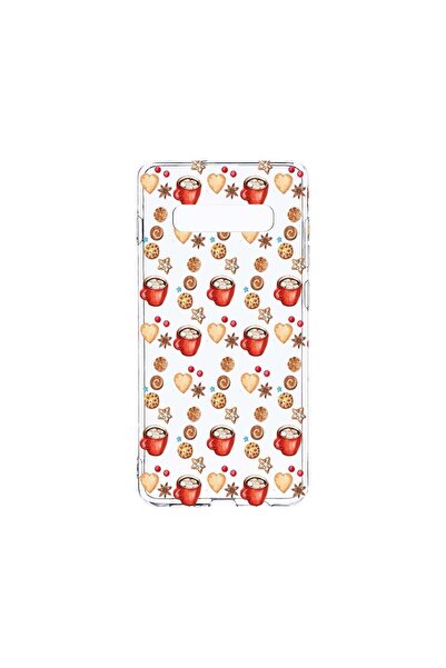 bestcase Διαφανής Θήκη Σιλικόνης 2MM, Συμβατή με Samsung Galaxy S10, Χριστουγ...