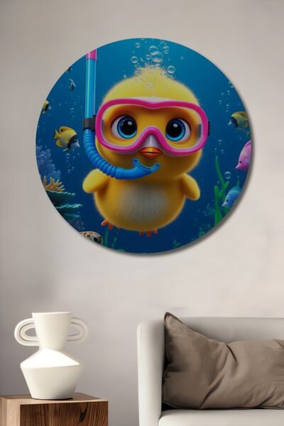 Teona Ahşap Στρογγυλό χαριτωμένο ξύλινο διακοσμητικό τραπέζι με χαριτωμένο κο...