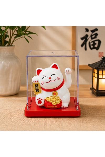 hediyeconcepti Şans Getiren Siyah Kedi Biblo Maneki Neko Dekoratif Obje Feng ...