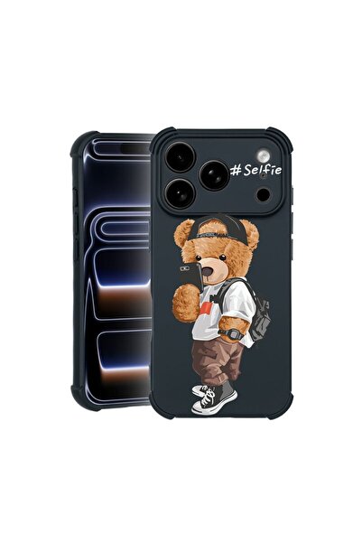 bestcase Θήκη TPU Pro Shock Συμβατή με Apple iPhone 17 Pro, με σχέδιο αρκουδά...