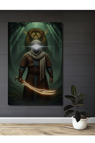 Teona Ahşap Μυστική Φιγούρα Προστατευτικού Λιονταριού, Ξύλινο Διακοσμητικό Τρ...