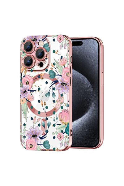 bestcase Πολυτελής Θήκη MagSafe, Συμβατή με Apple iPhone 16 Pro, Συλλογή Λουλ...