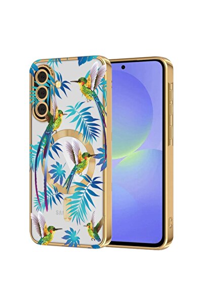 bestcase Πολυτελής Θήκη MagSafe, Συμβατή με Samsung Galaxy S24, Τροπικό μπλε,...