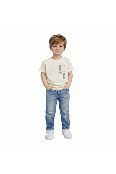 Yale Kids تي شيرت للأولاد من عمر 3-8 سنوات مصنوع من القطن بنسبة 95%