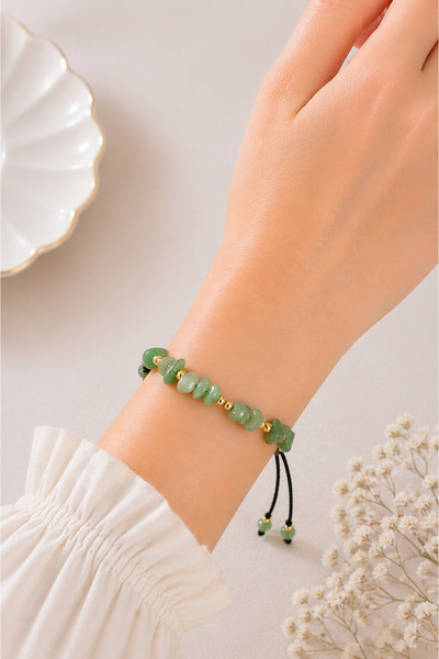 MakeWell Natural Stone Rengarek Bracelet Adjustable Rope Unisex Daily Stylish...