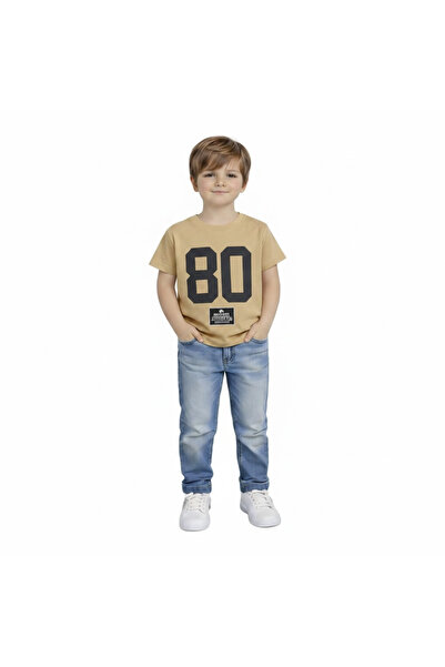 Yale Kids تي شيرت للأولاد من عمر 3-8 سنوات مصنوع من القطن بنسبة 95%