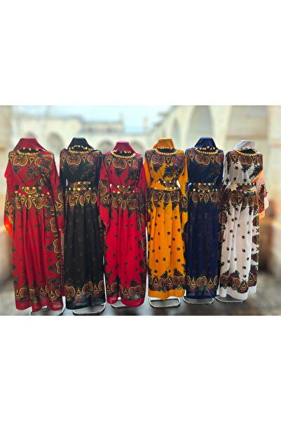 BAW COMPANY Τοπικό φόρεμα Hemavi με σάλι και ζώνη σε ενιαίο μέγεθος για γυναίκες