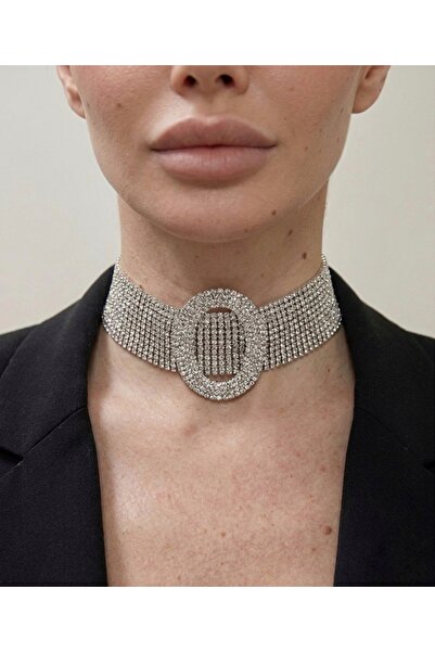 Boox99 Wip Zircon Stone Choker Necklace