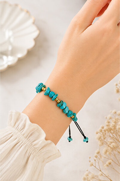 MakeWell Natural Stone Rengarek Bracelet Adjustable Rope Unisex Daily Stylish...