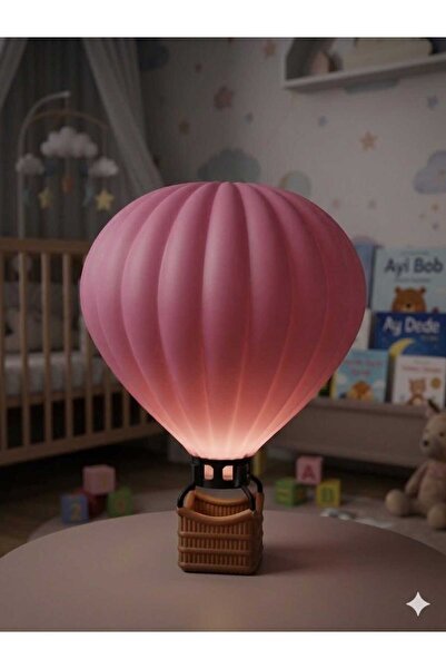 3d layer craft Şık ve Modern Sıcak Hava Balonu Şeklinde Lamba - Dekoratif Ayd...