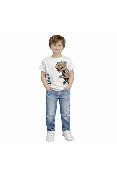Yale Kids تي شيرت للأولاد من عمر 3-8 سنوات مصنوع من القطن بنسبة 95%
