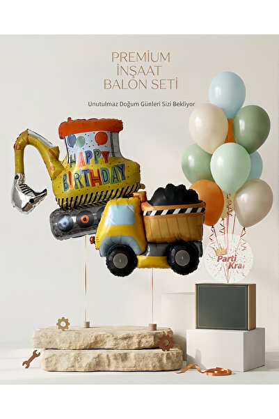 parti kral Premium İnşaat Balon Seti