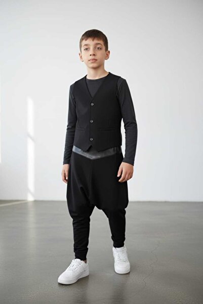 BAW COMPANY Παιδικό αγορίστικο παραδοσιακό φόρεμα με γιλέκο και σαλβάρι, παρα...