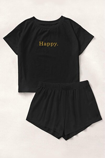 Silona Homewear Blacked Nope Bamboo Shorts Set
