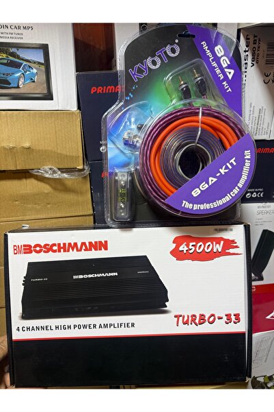 woodstar 4 kanal Amfi ve kablo takımı set olarak