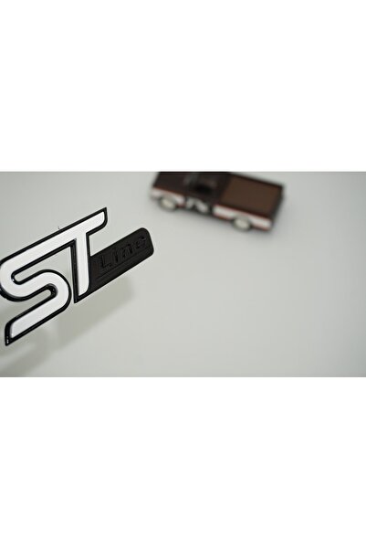 DK Tuning ST Line Logo Bagaj Siyah Beyaz ABS Logo Arma Ford İle Uyumlu