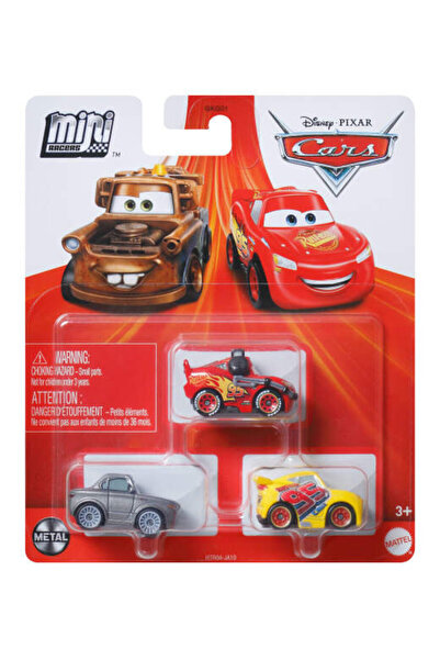 CARS Mini Karakter Arabalar Üçlü Paket HTR04