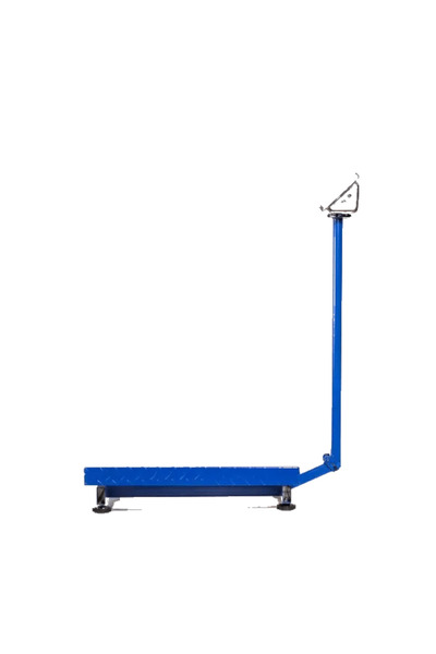 DEMAHO Cantar Electronic 700kg cu acumulator si platforma metalica din tabla striata, brat rabatabil