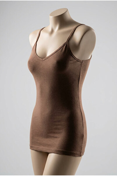 fevien Women's Cotton Modal Blend V-Neck Thin Strap Basic Tank Top - Flexible...