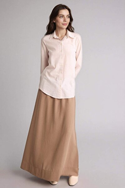 DeFacto Φούστα μάξι από μείγμα λινών H3723AX26SM