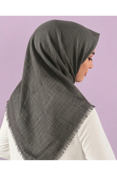 ÖZENSE Flamlı Pamuklu Terletmeyen 4 Mevsim Kullanılabilir 100x100 cm Koyu Gri...