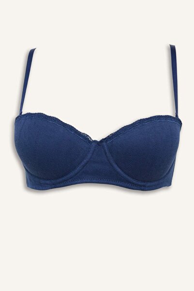 DeFacto Σουτιέν με δαντέλα με λεπτομέρεια με επένδυση χωρίς επένδυση F6140AX26SP