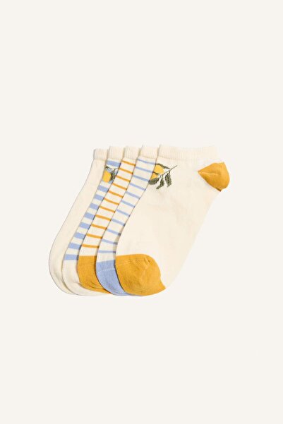 DeFacto Γυναικείες κάλτσες μποτάκια από βαμβάκι χωρίς ραφές με στάμπα φρούτων...